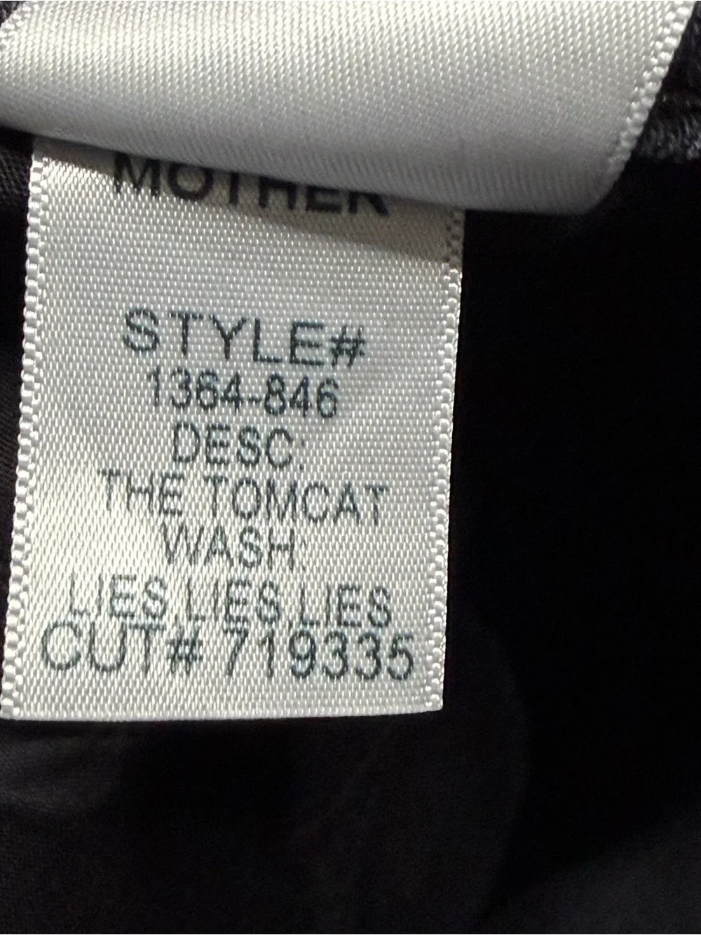Mother The Tomcat in Lies Lies Lies